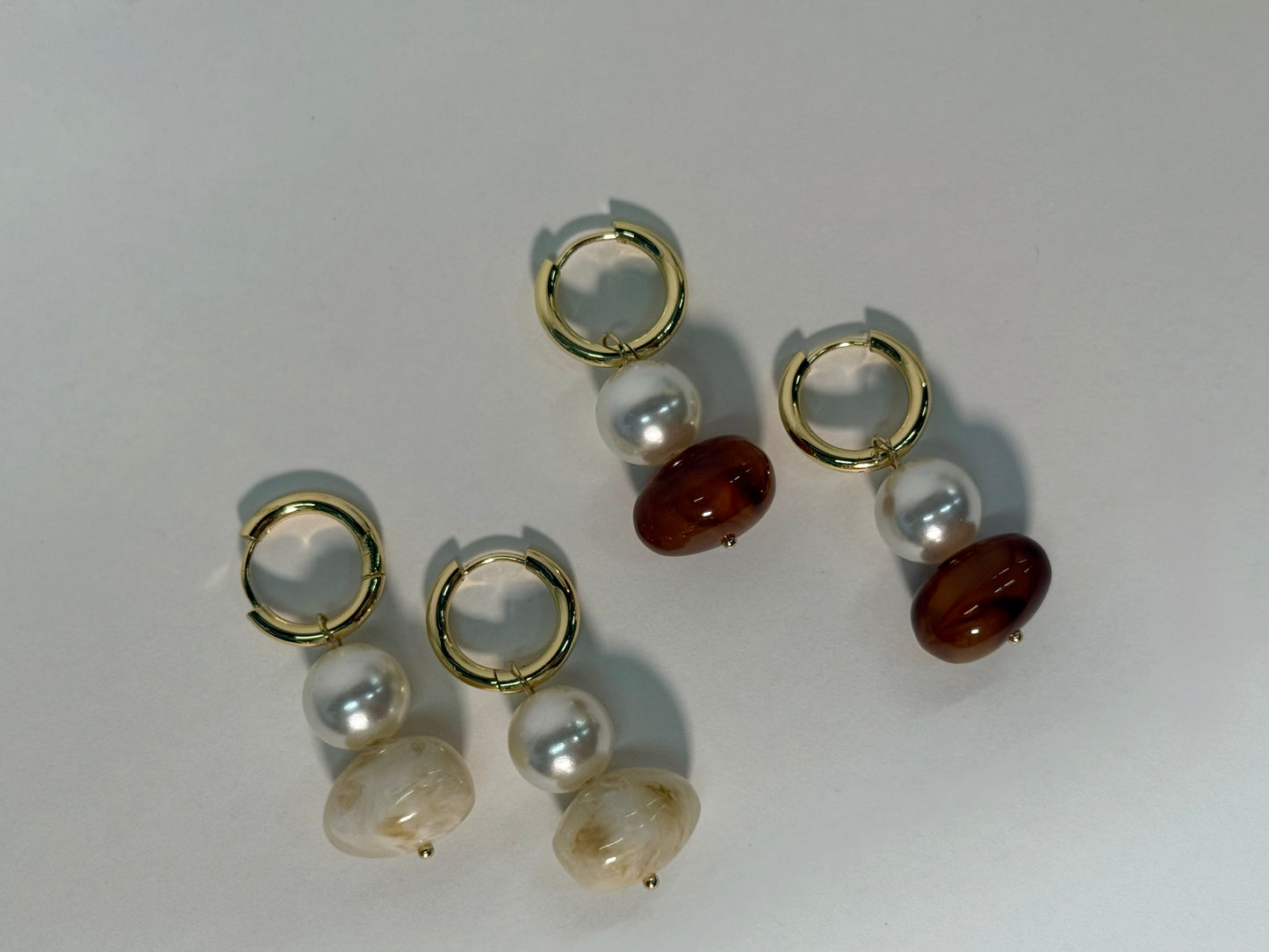 Ines Pearl Stone Earrings