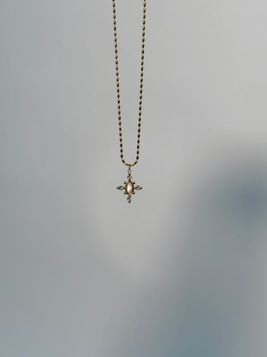 Ines Celestial Cross Necklace