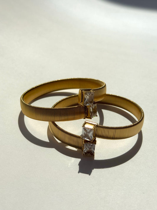Margarita Two Diamond Bangle